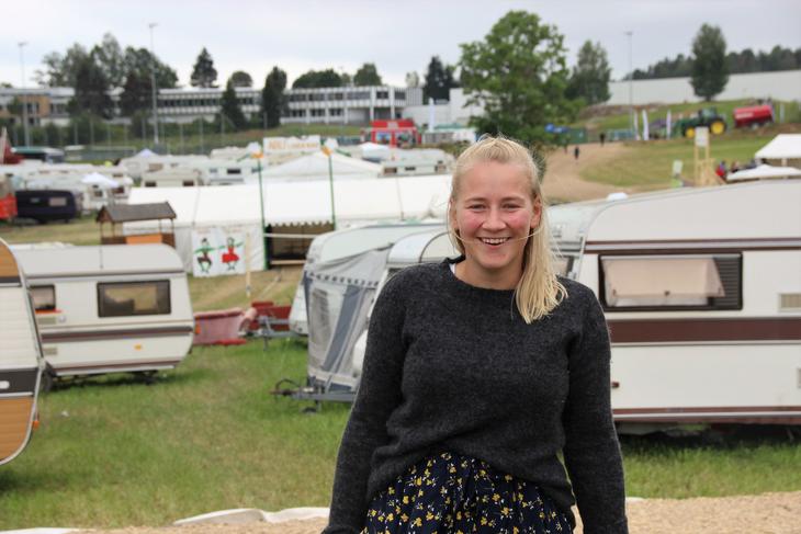 Inger Johanne Brandsrud elsker å være på Landsstevne. Her er hun i Hof, Vestfold der Landsstevne ble arrangert i 2019. Foto: Emma Gerritsen